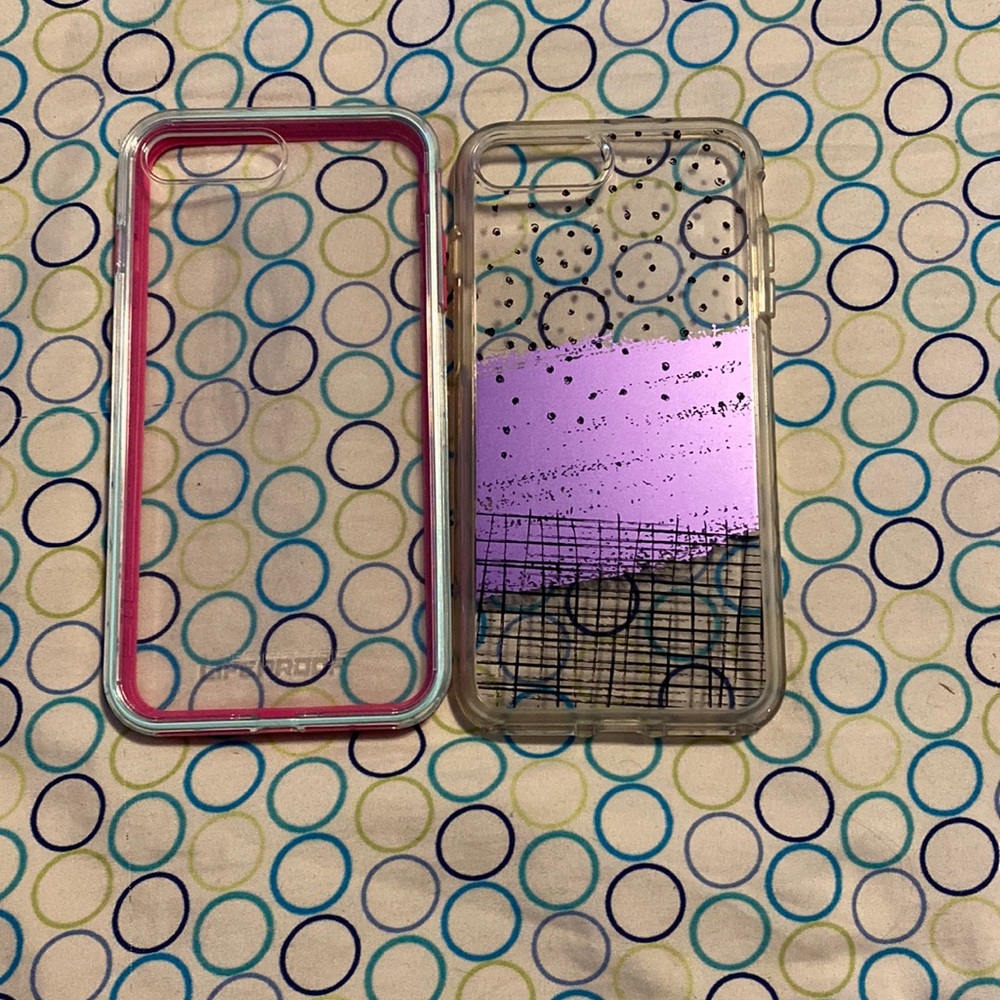 A set of iPhone 8 Plus cases